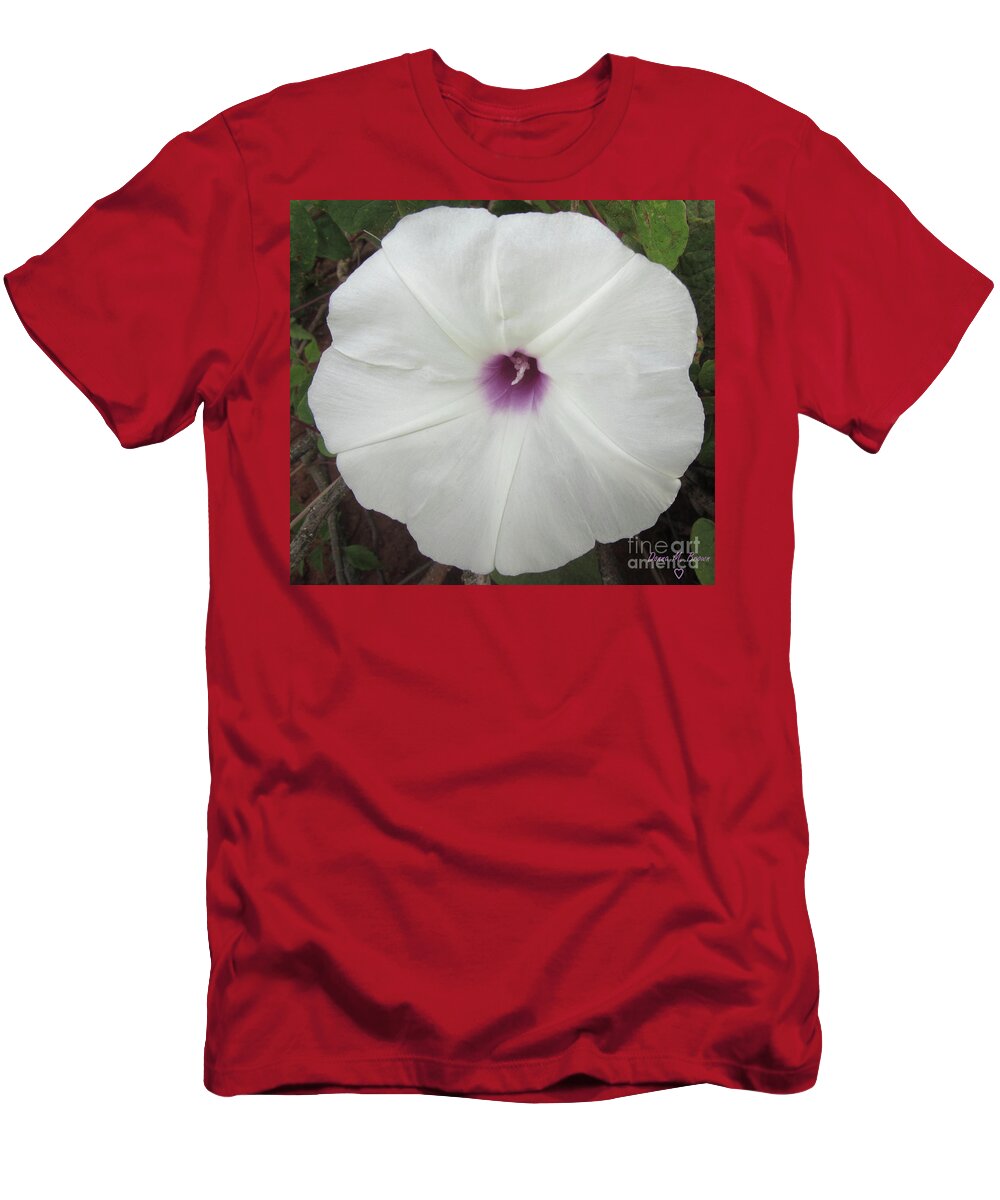 Flower T-Shirt featuring the photograph Glad Morning Vines by Donna Brown