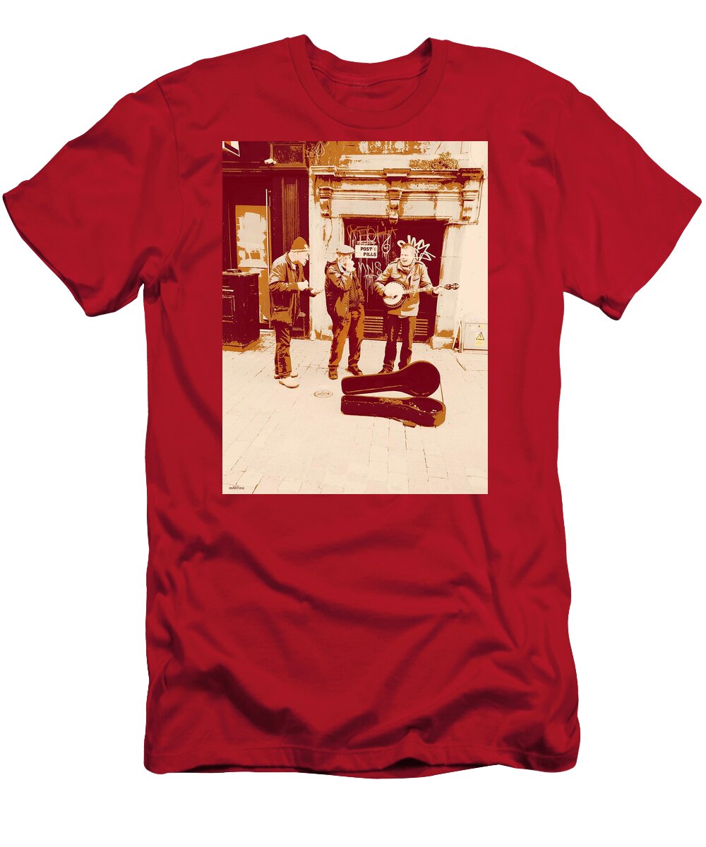 Buskers T-Shirt featuring the photograph Got The Music In Me by Martine Murphy