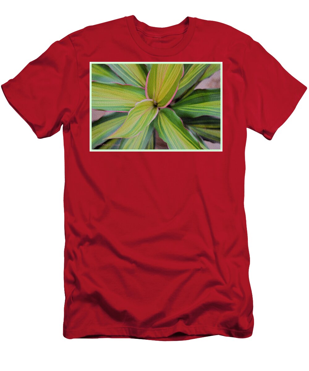 Ornamental Plant T-Shirt featuring the digital art Green Blades by Sonali Gangane