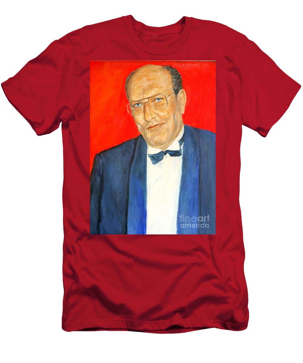 Portrait T-Shirt featuring the painting Hanns by Dagmar Helbig