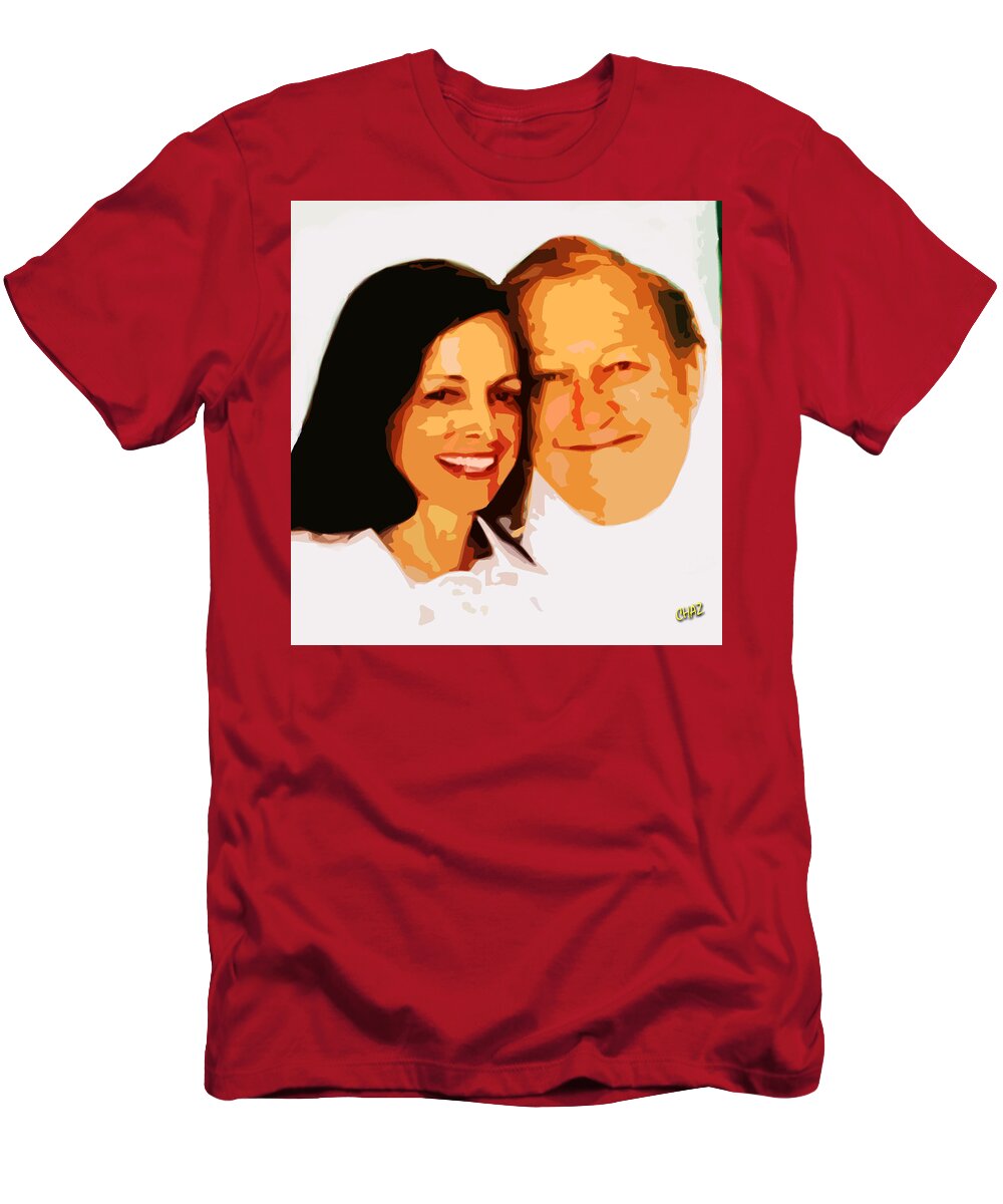 Happiness T-Shirt featuring the painting Happy Couple by CHAZ Daugherty