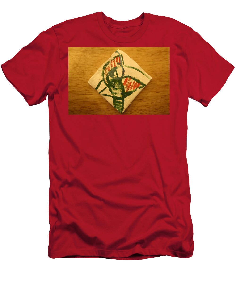 Jesus T-Shirt featuring the ceramic art Hey man - tile by Gloria Ssali