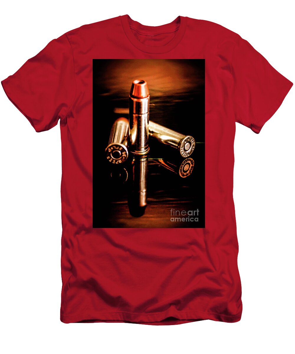 Bullets T-Shirt featuring the photograph High Noon by Gerald Kloss