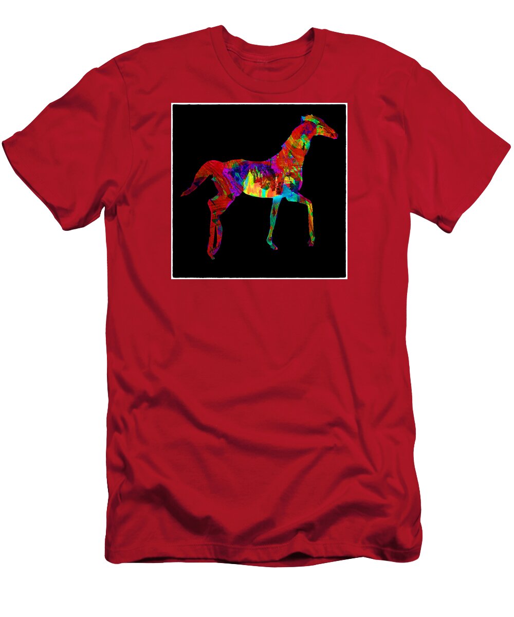 Horse T-Shirt featuring the photograph Horse by James Bethanis