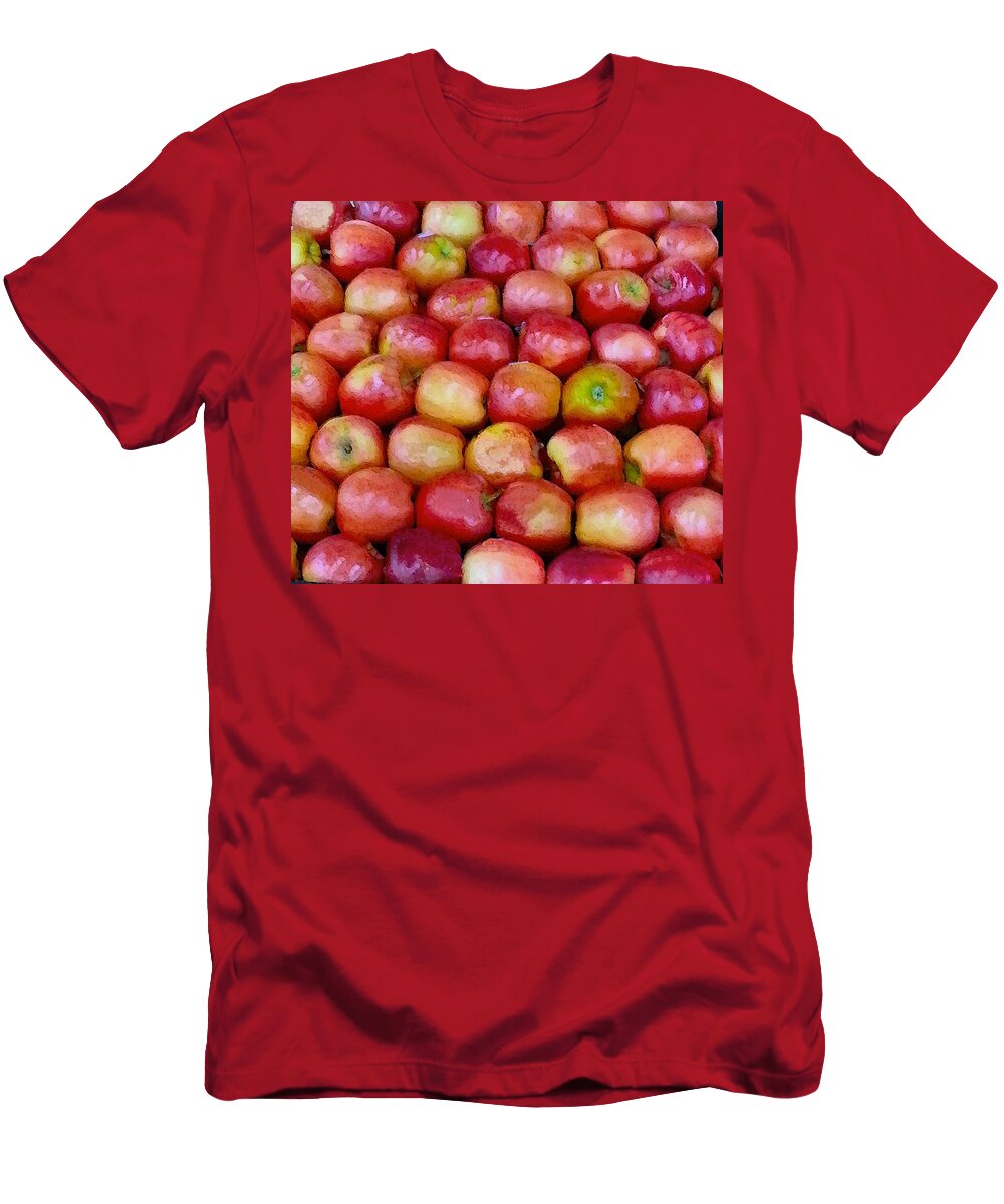 Apples T-Shirt featuring the digital art In Formation Information by Lin Grosvenor