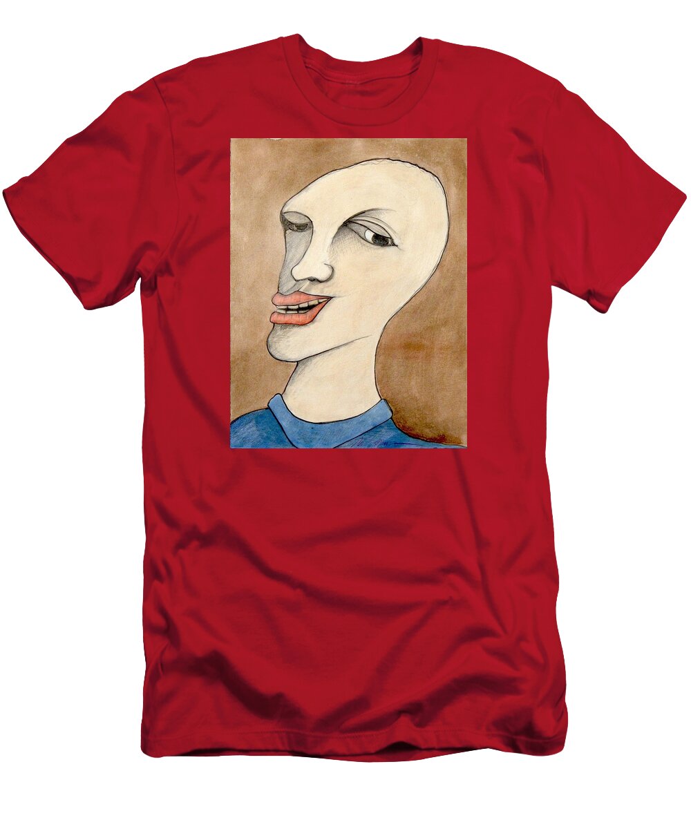 Portraits T-Shirt featuring the painting Johnny T by Michael Sharber