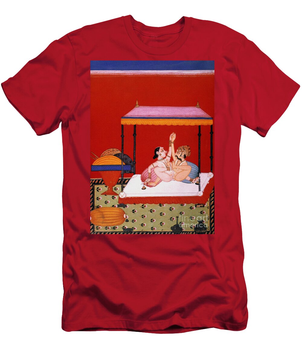 Asian T-Shirt featuring the painting Kama Sutra by Vatsyayana