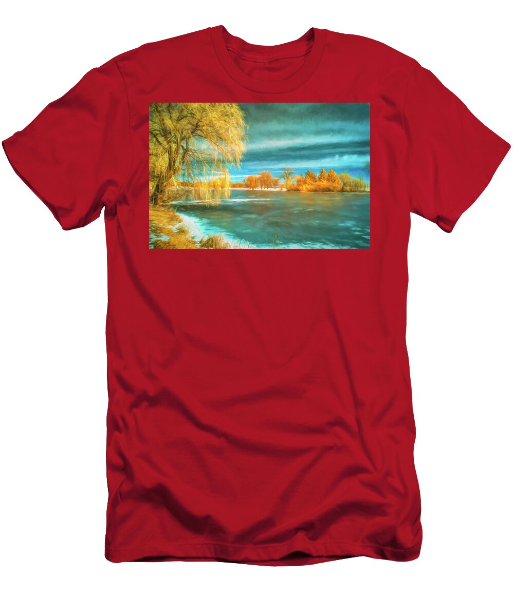 Lagoon T-Shirt featuring the photograph Lagoon #2 by John Roach