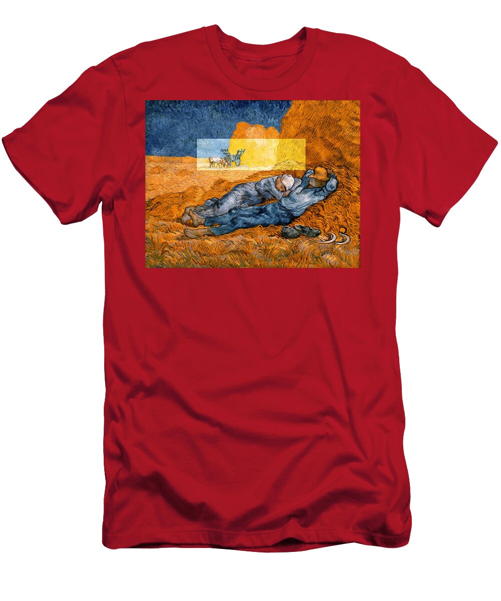 Postmodernism T-Shirt featuring the digital art Layered 14 van Gogh by David Bridburg