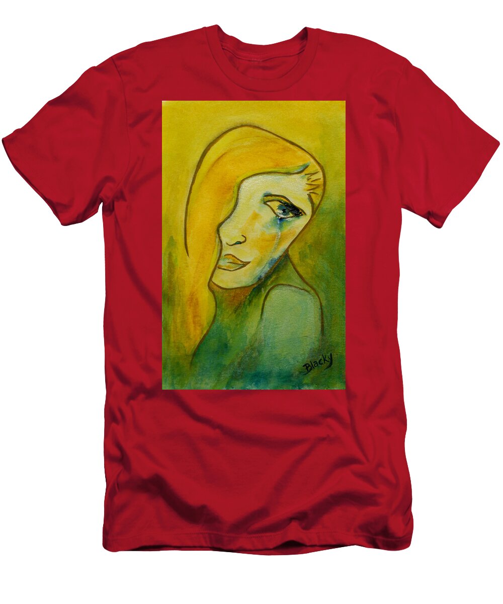 Woman T-Shirt featuring the painting Life Unlived by Donna Blackhall