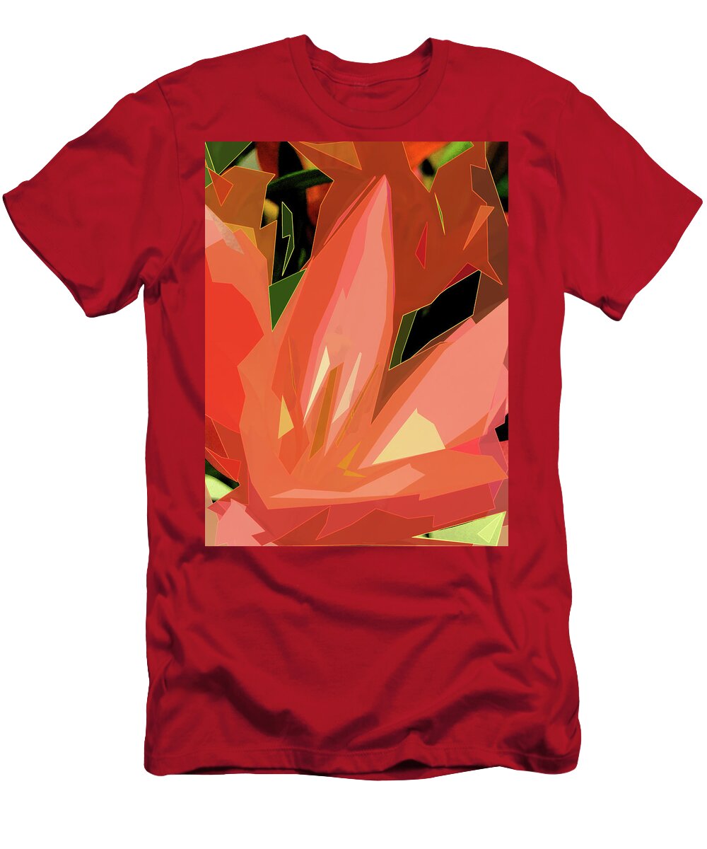 Lily T-Shirt featuring the digital art Lily #3 by Gina Harrison