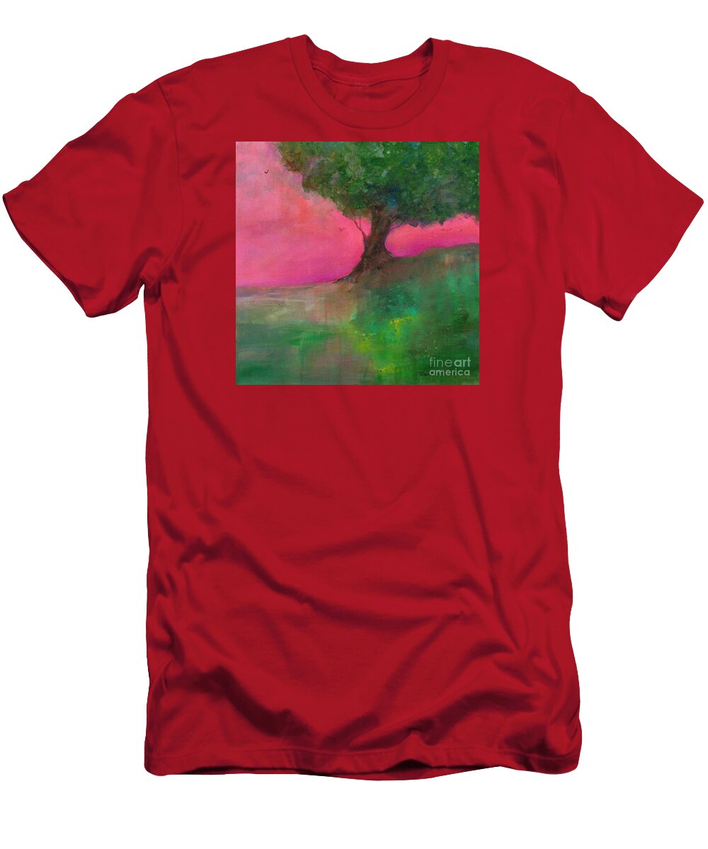 Magic Hour T-Shirt featuring the painting Magic Hour by Robin Pedrero