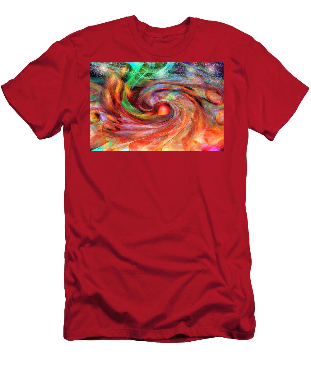 Magical Energy T-Shirt featuring the digital art Magical Energy by Linda Sannuti