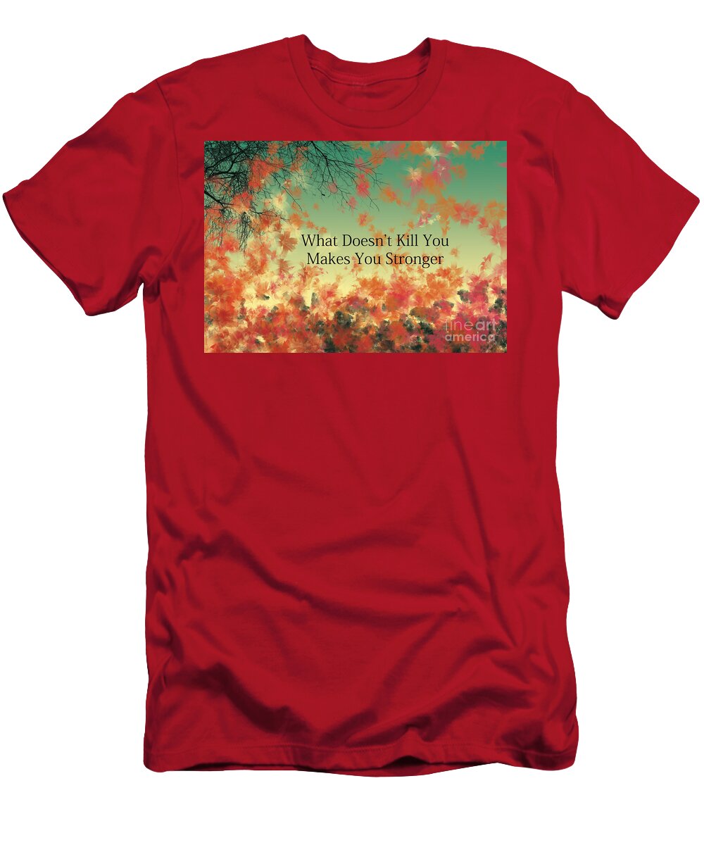 What Doesn't Kill You T-Shirt featuring the painting Matters of the Heart by Trilby Cole