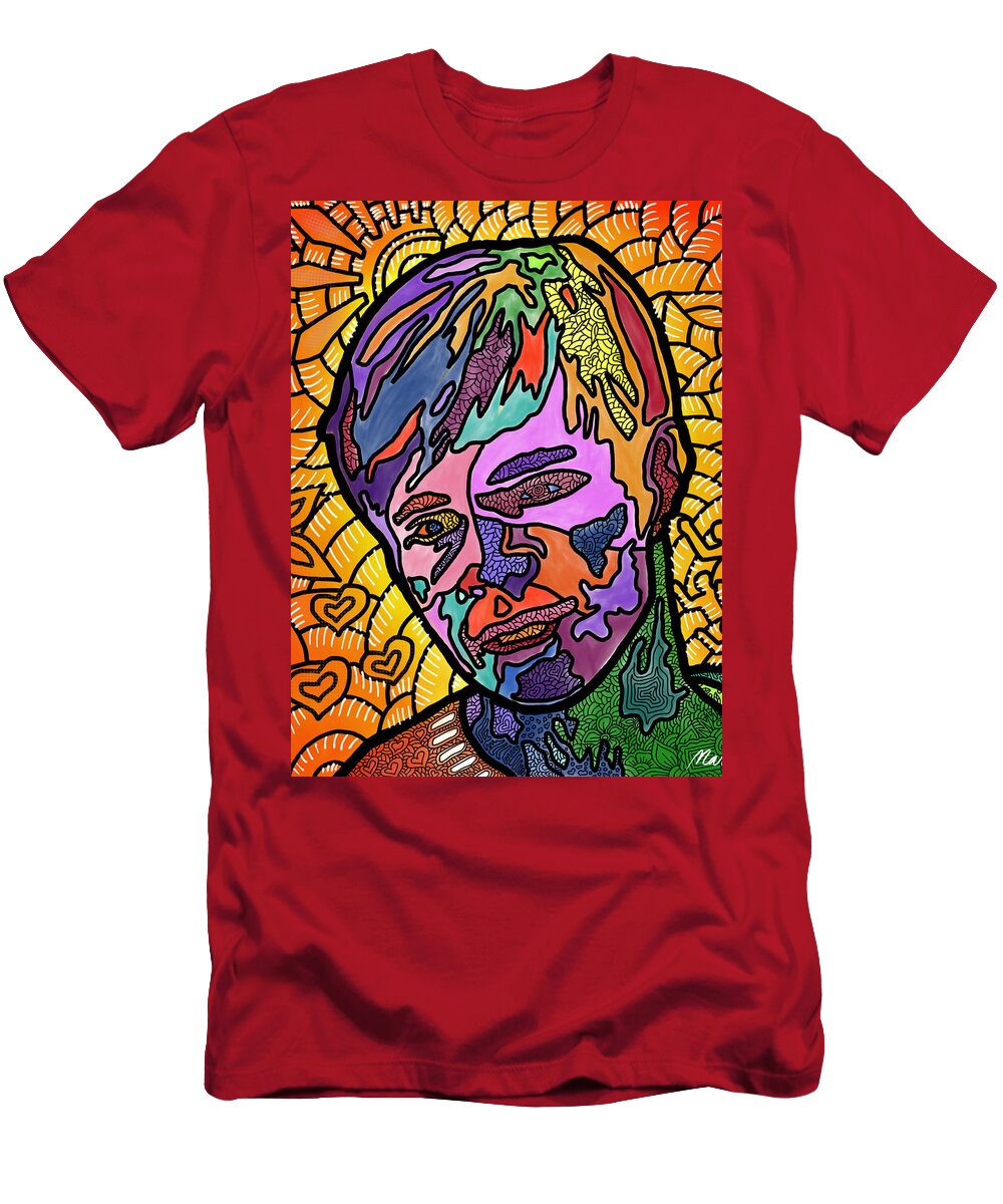 Matthew Shepard T-Shirt featuring the digital art Matthew Shepard A Friend by Marconi Calindas