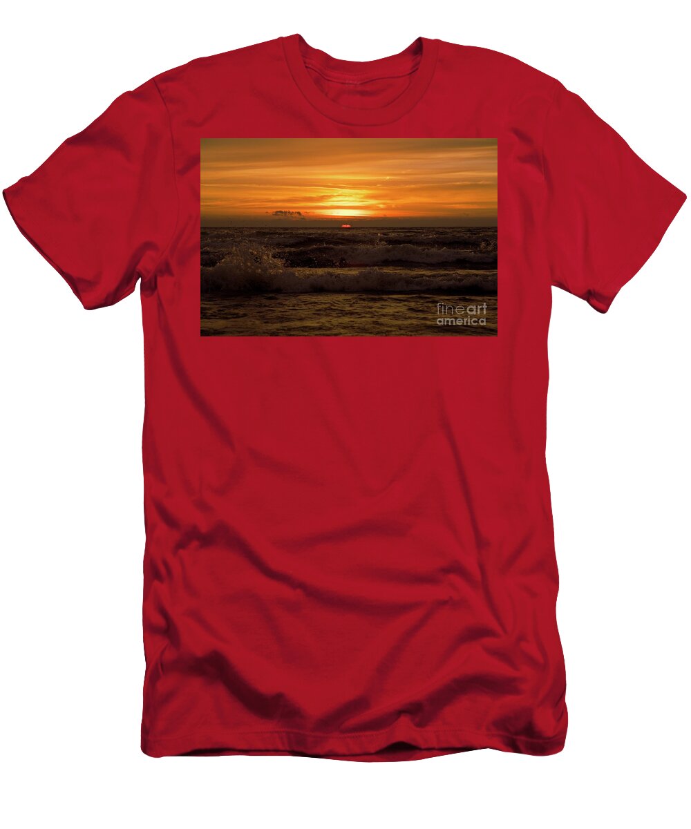 Morning T-Shirt featuring the photograph Morning Waves by John Fabina