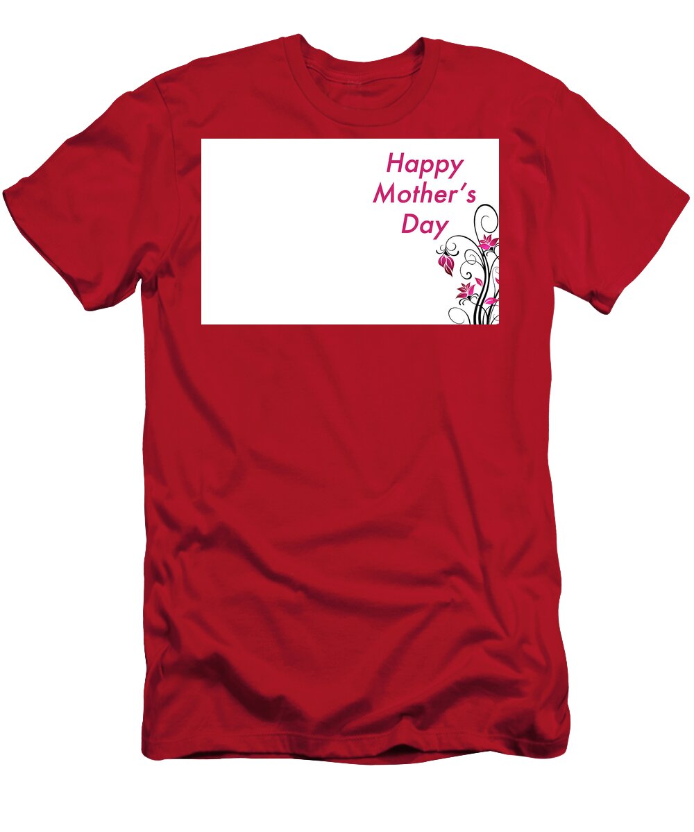 Mother's Day T-Shirt featuring the digital art Mother's Day by Super Lovely
