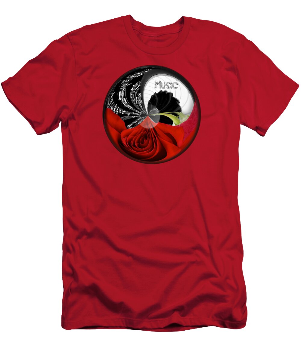 Music T-Shirt featuring the photograph Musical Orb by Phyllis Denton