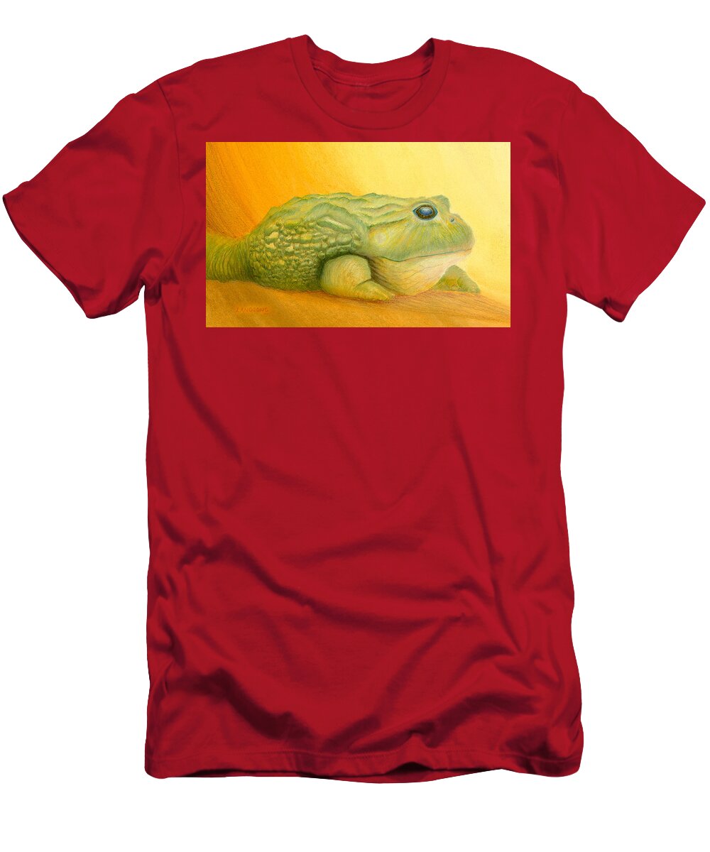 Animal T-Shirt featuring the painting My African Bullfrog by Robin Aisha Landsong