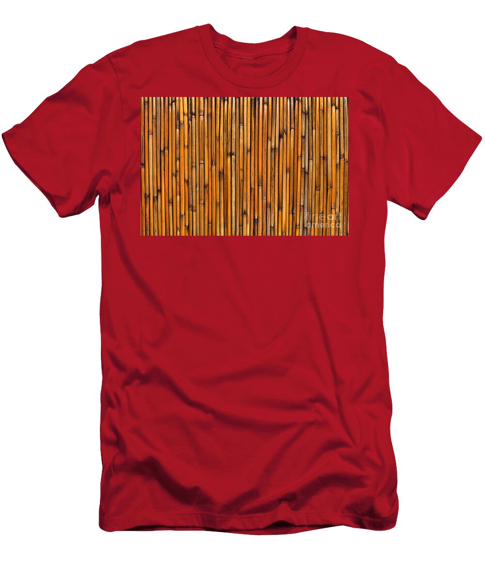 Aged T-Shirt featuring the photograph Natural Bamboo Background by Olivier Le Queinec