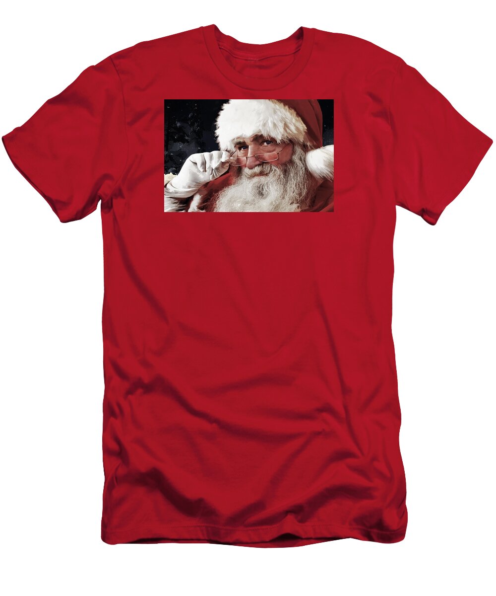 Naughty Or Nice T-Shirt featuring the photograph Naughty or Nice by Susan Vineyard