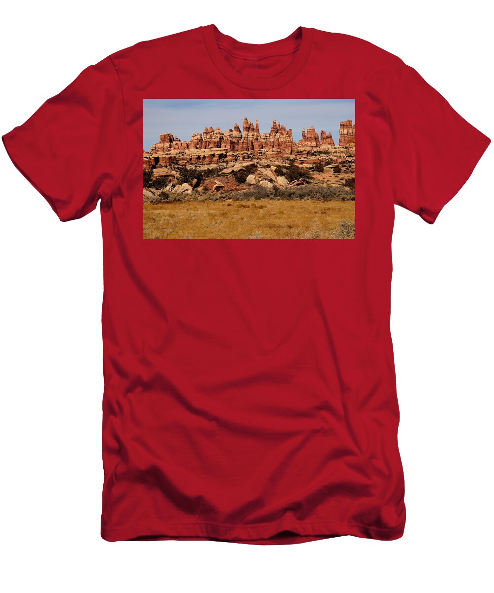 Geology T-Shirt featuring the photograph Needles at Canyonlands by Tranquil Light Photography