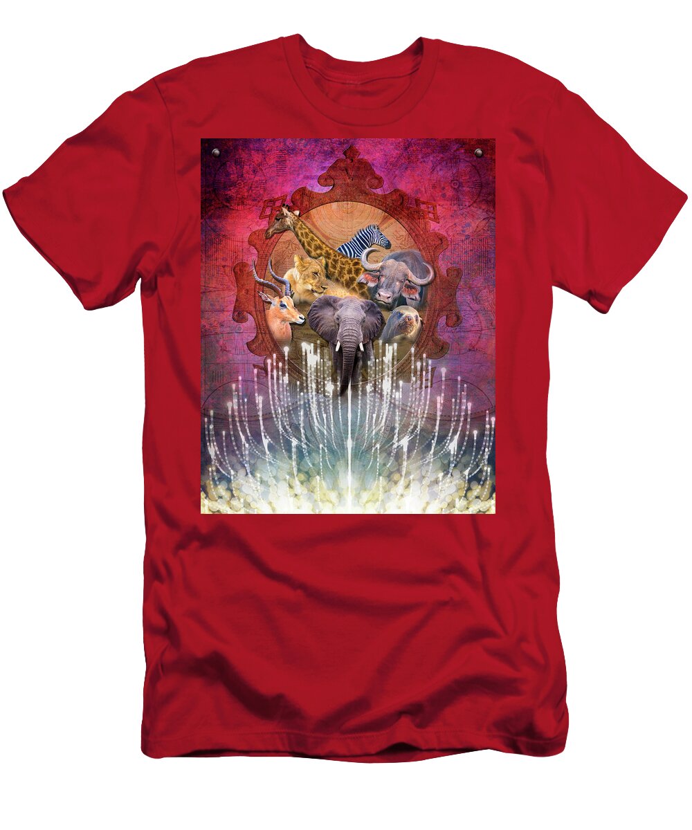 Noble Creatures T-Shirt featuring the digital art Noble Creatures by Linda Carruth