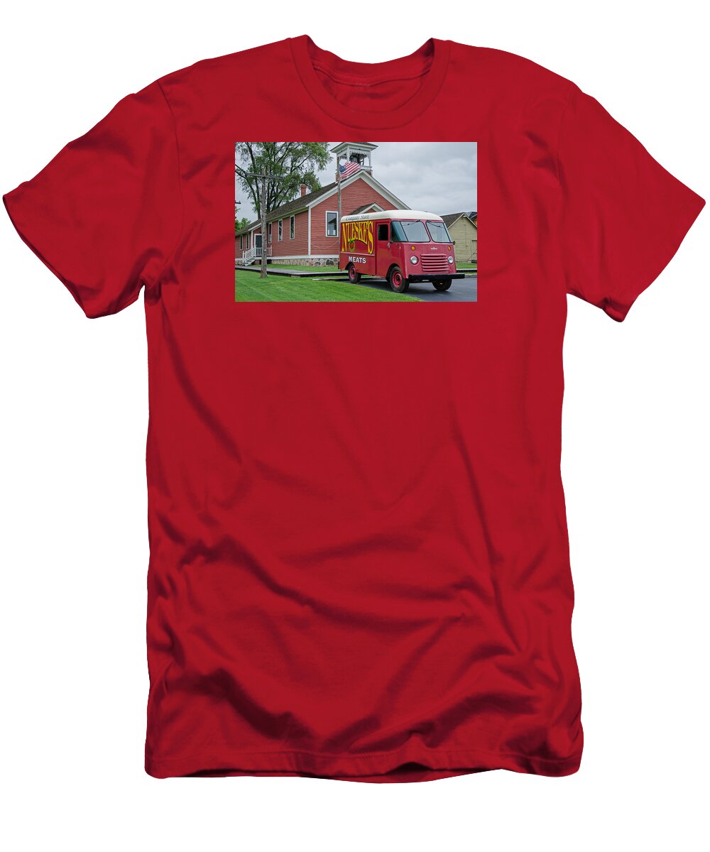 Nueske Meat Store T-Shirt featuring the photograph Nueske Meat Store by Susan McMenamin