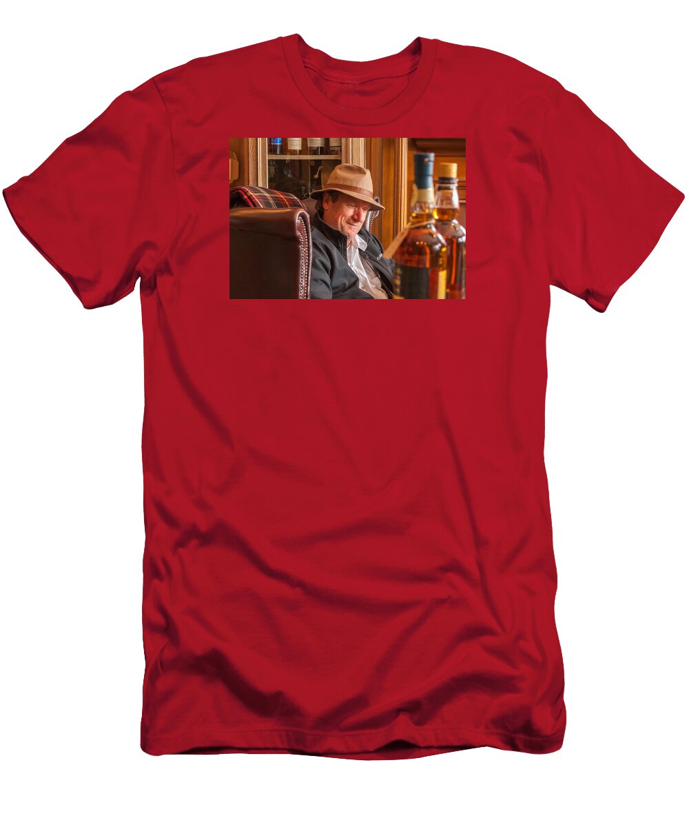 Whisky T-Shirt featuring the photograph Oban Whisky Shop by Kathleen McGinley