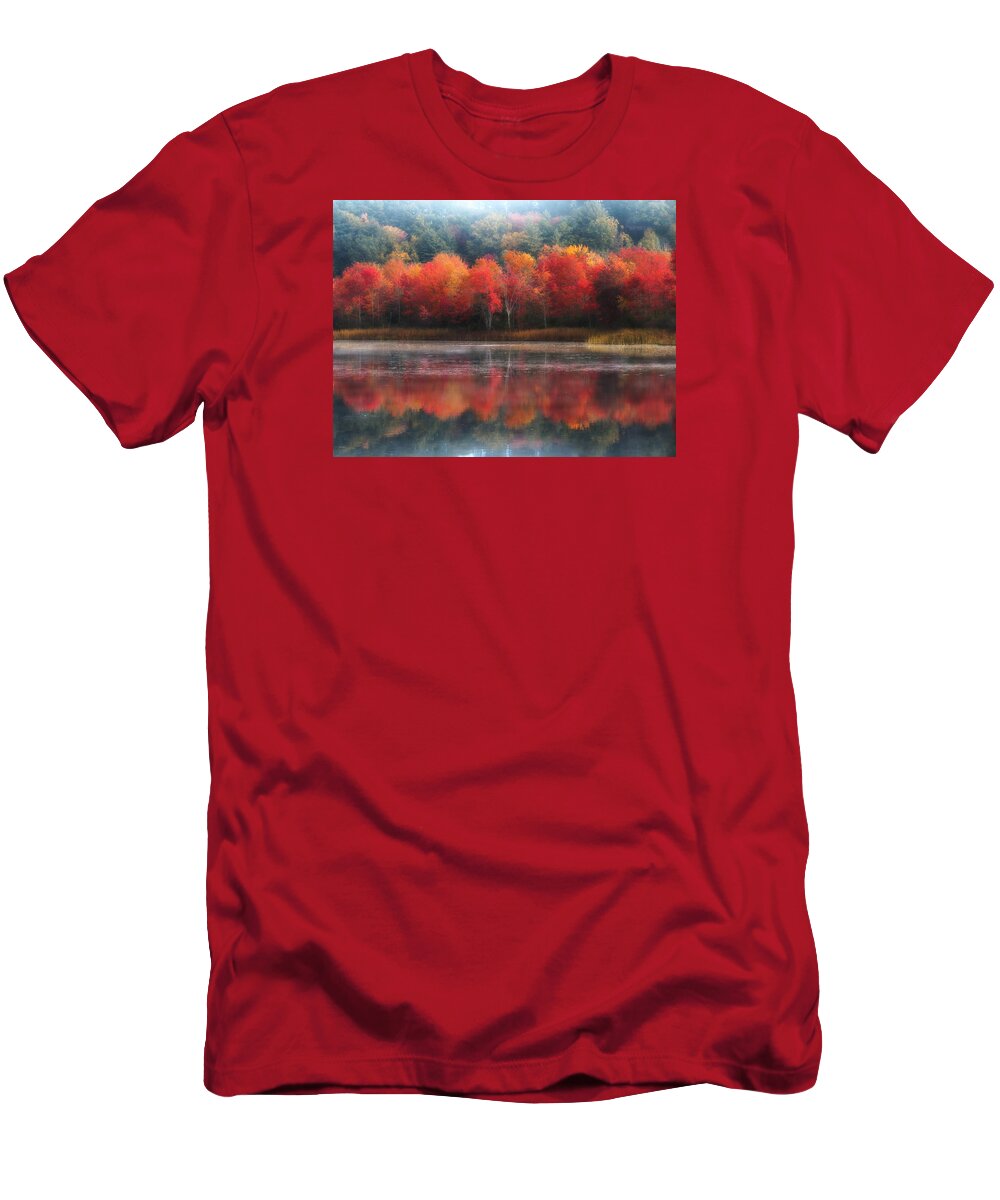 Trees T-Shirt featuring the photograph October Trees - Autumn by MTBobbins Photography