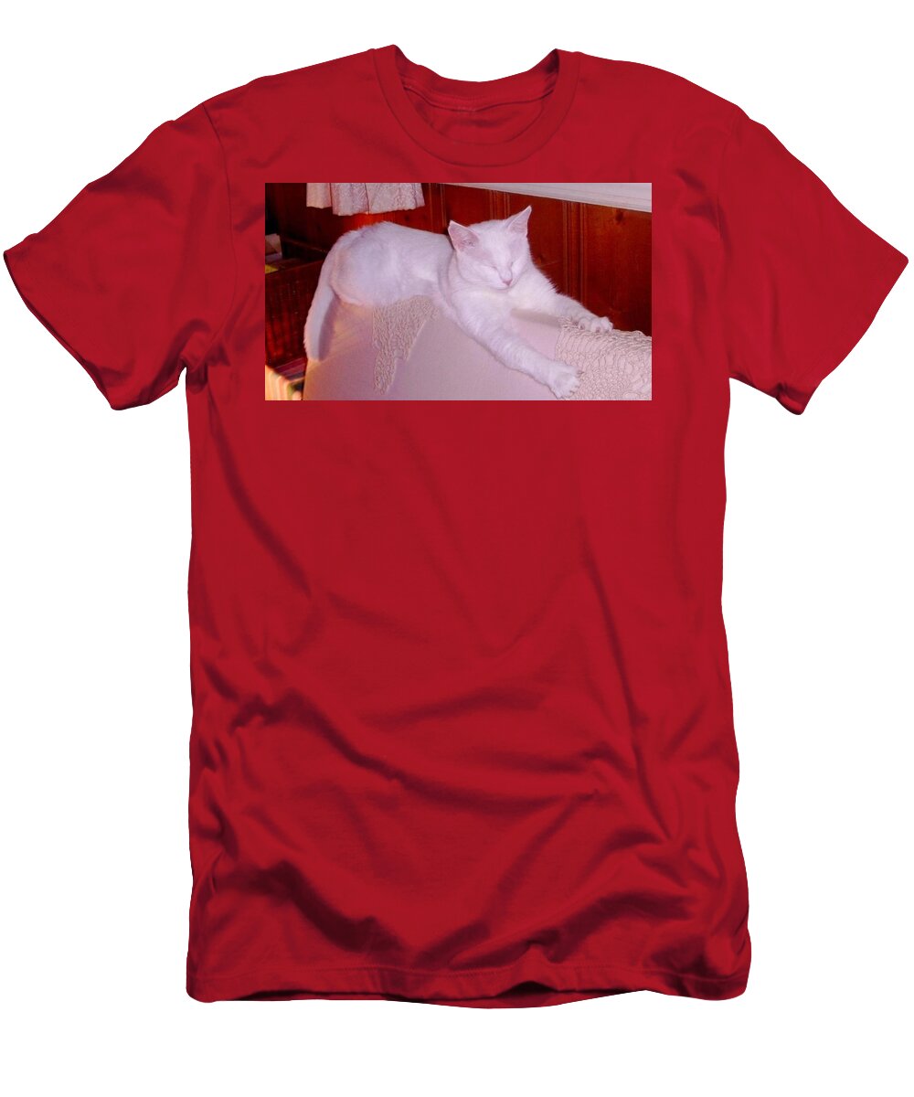 Cat T-Shirt featuring the photograph Ohmmmmm by Denise F Fulmer