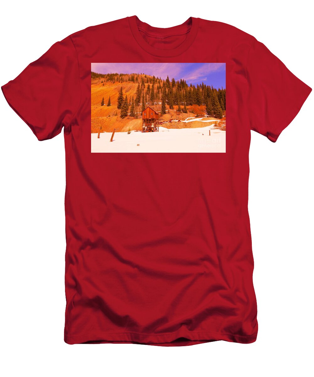 Mine T-Shirt featuring the photograph Old Colorado mind entrance by Jeff Swan