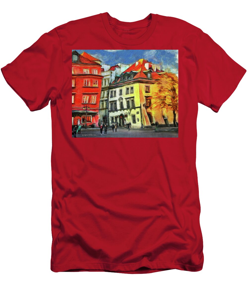 T-Shirt featuring the photograph Old Town in Warsaw # 27 by Aleksander Rotner