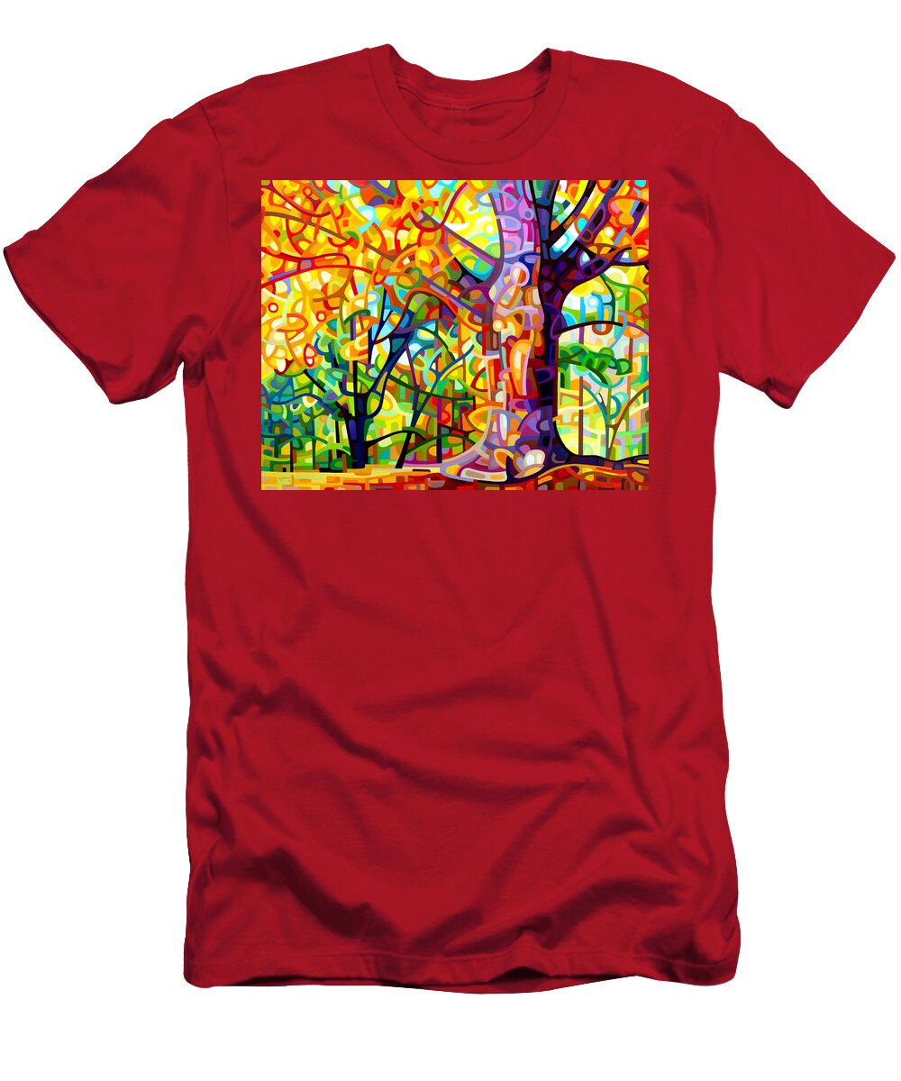 Fine Art T-Shirt featuring the painting One Fine Day by Mandy Budan
