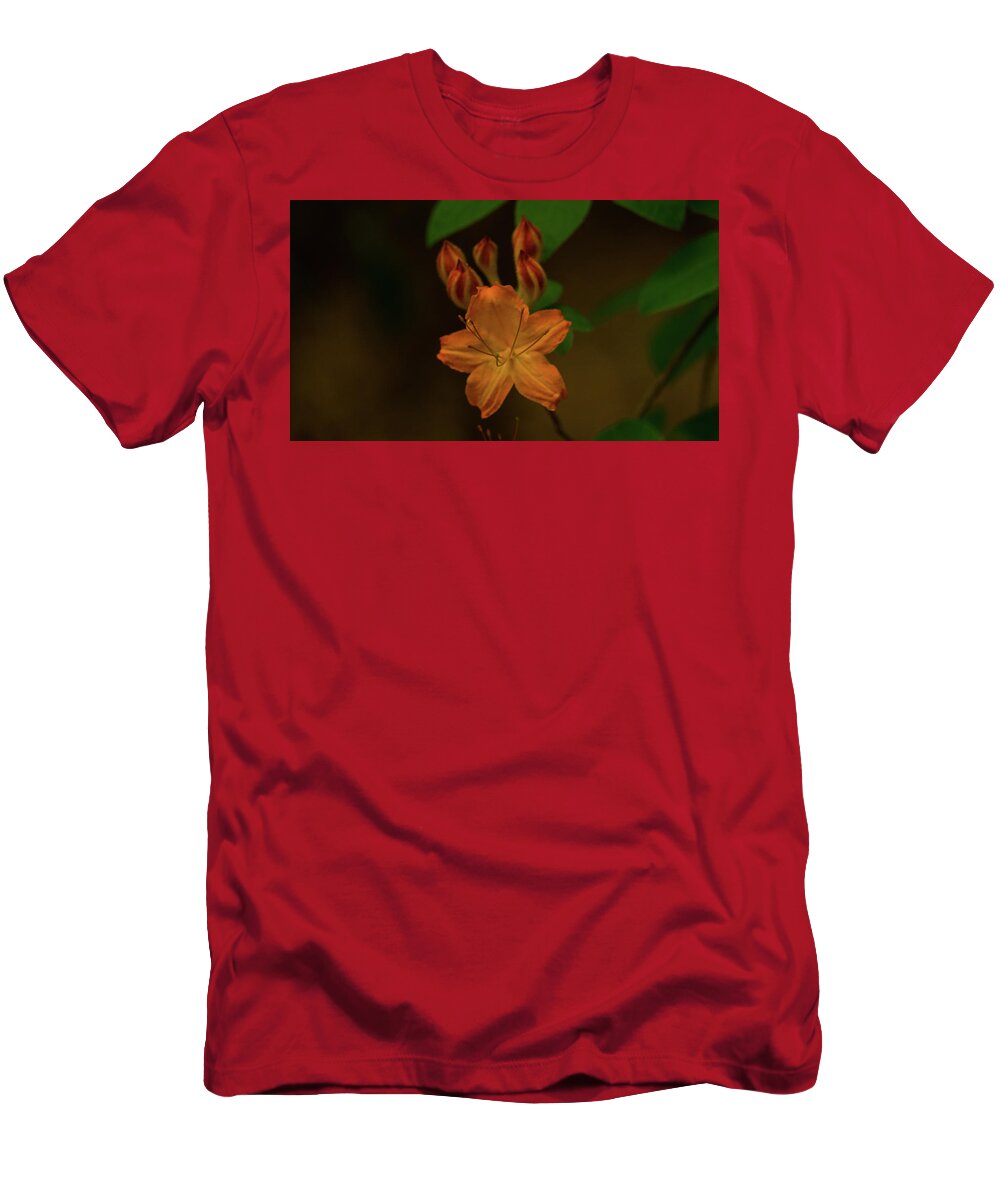 Georgia T-Shirt featuring the photograph Orange Azalea Georgia Mountains by Lawrence S Richardson Jr