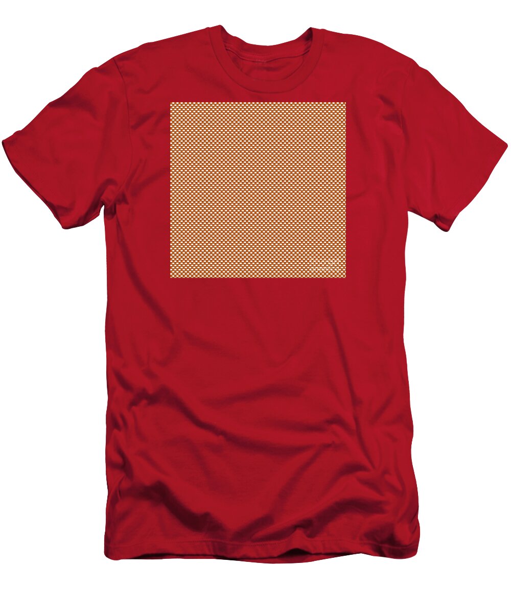 Unique T-Shirt featuring the digital art Orange Weave by Susan Stevenson