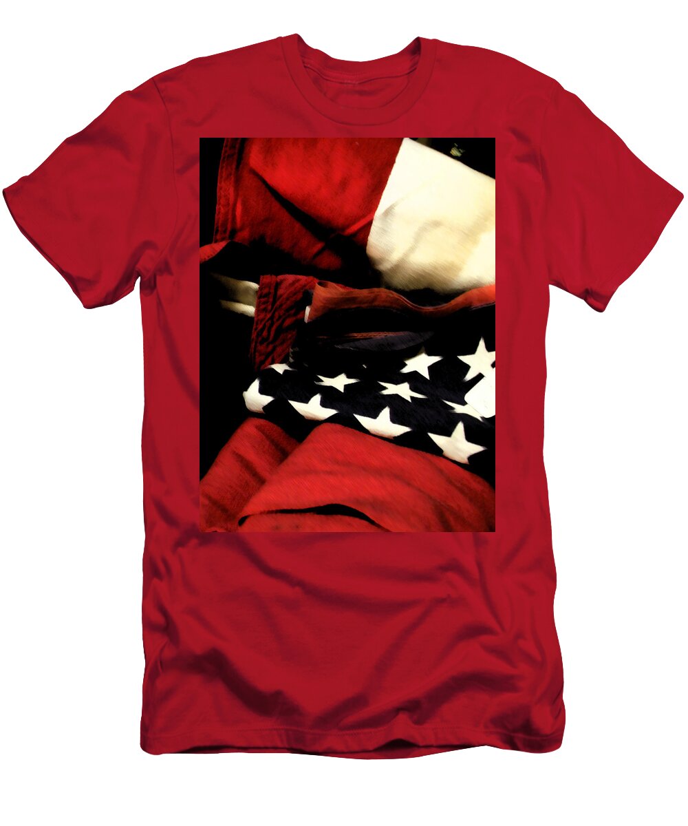 American Flag T-Shirt featuring the photograph Our Flag by Thomas Pipia