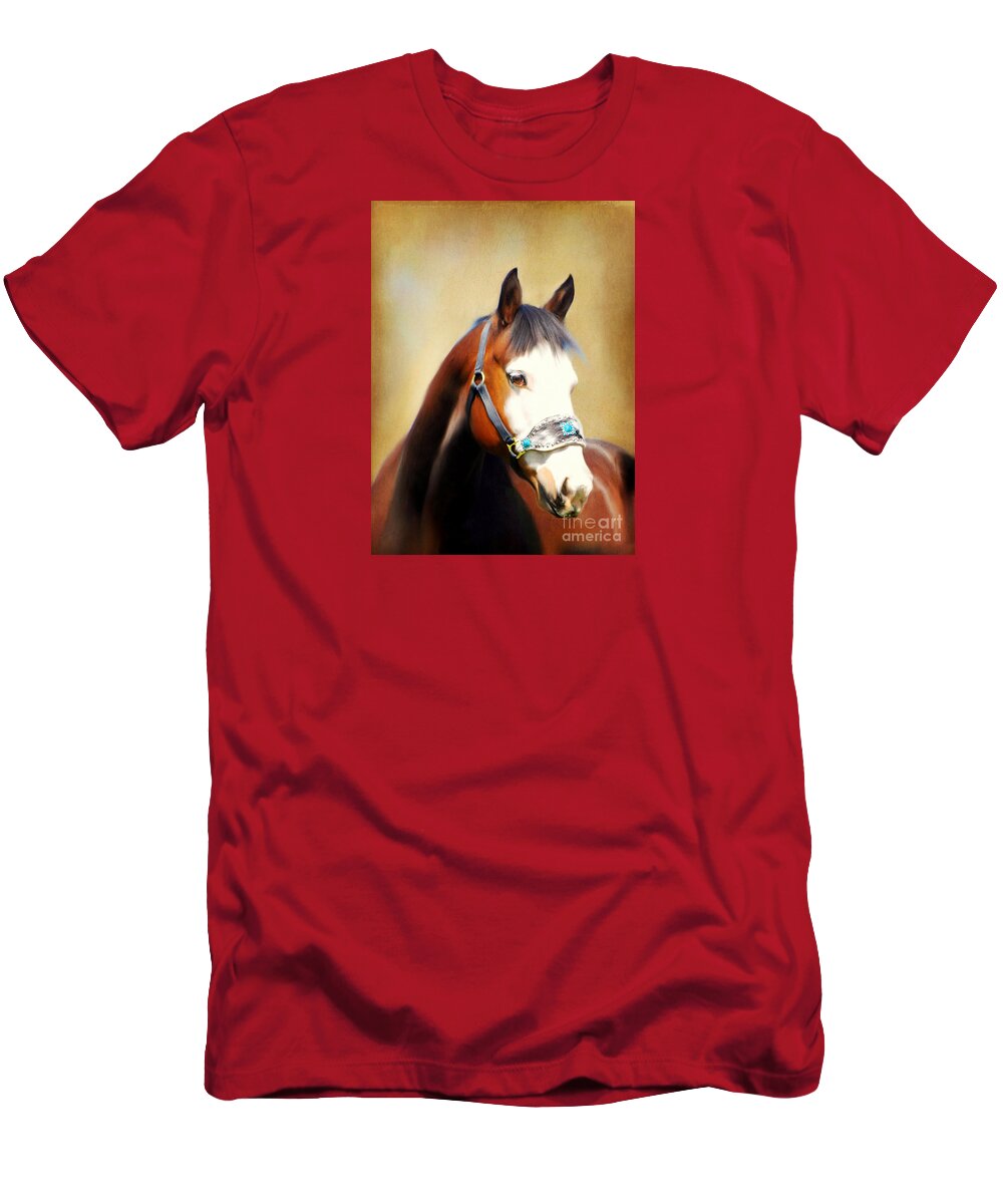 Equine Art T-Shirt featuring the photograph Painted Beauty by Annette Coady