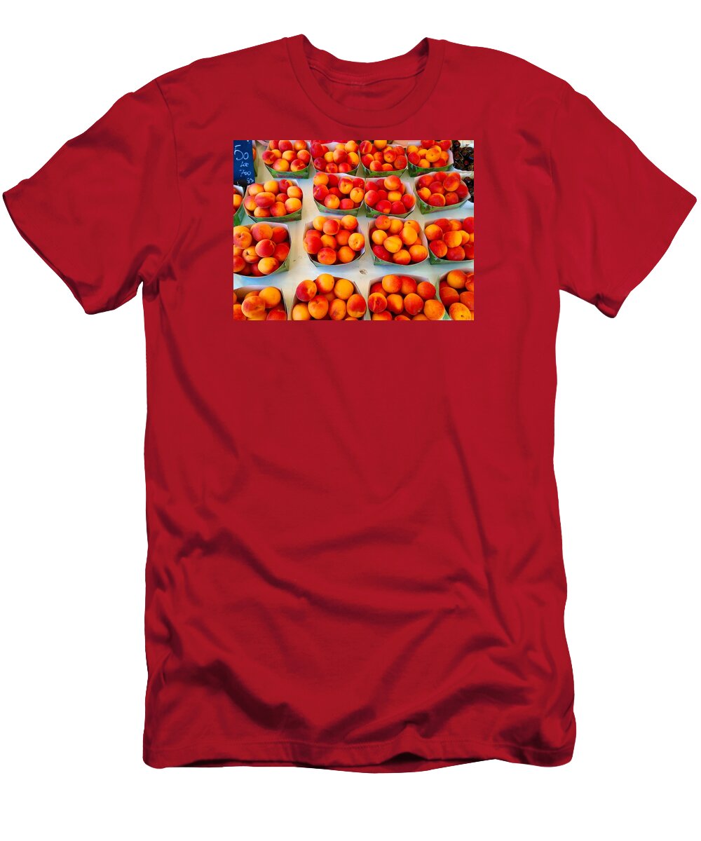 Farmers T-Shirt featuring the photograph Peaches by Tiffany Marchbanks