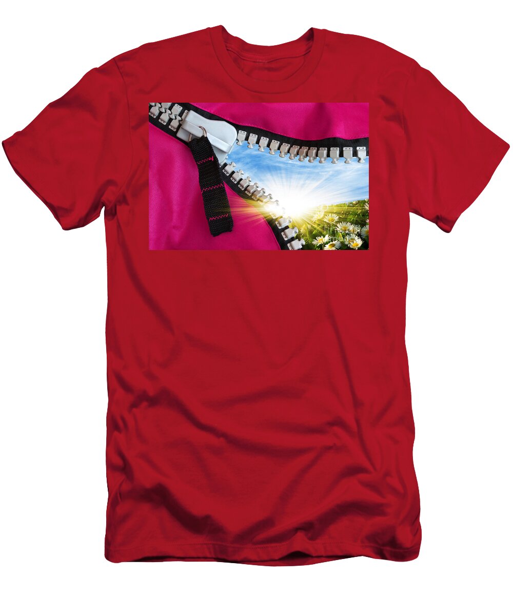Background T-Shirt featuring the photograph Peeking Spring by Carlos Caetano