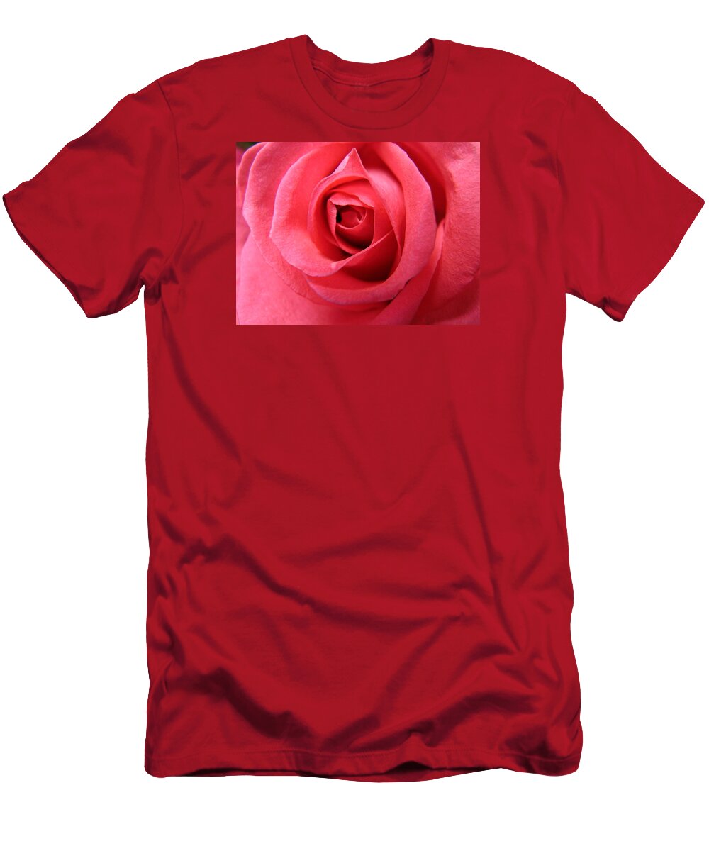 Roses T-Shirt featuring the photograph Pink Lady by Mary Halpin