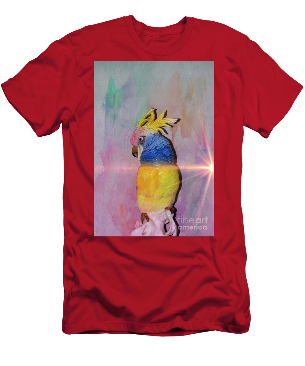Parrot T-Shirt featuring the photograph Polly Wanna Cracker... NOW by Al Bourassa