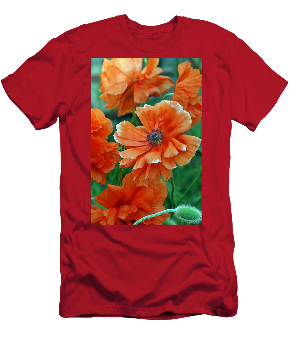 Papaver Somniferum. Opium T-Shirt featuring the photograph Poppy Fields by Angelina Tamez