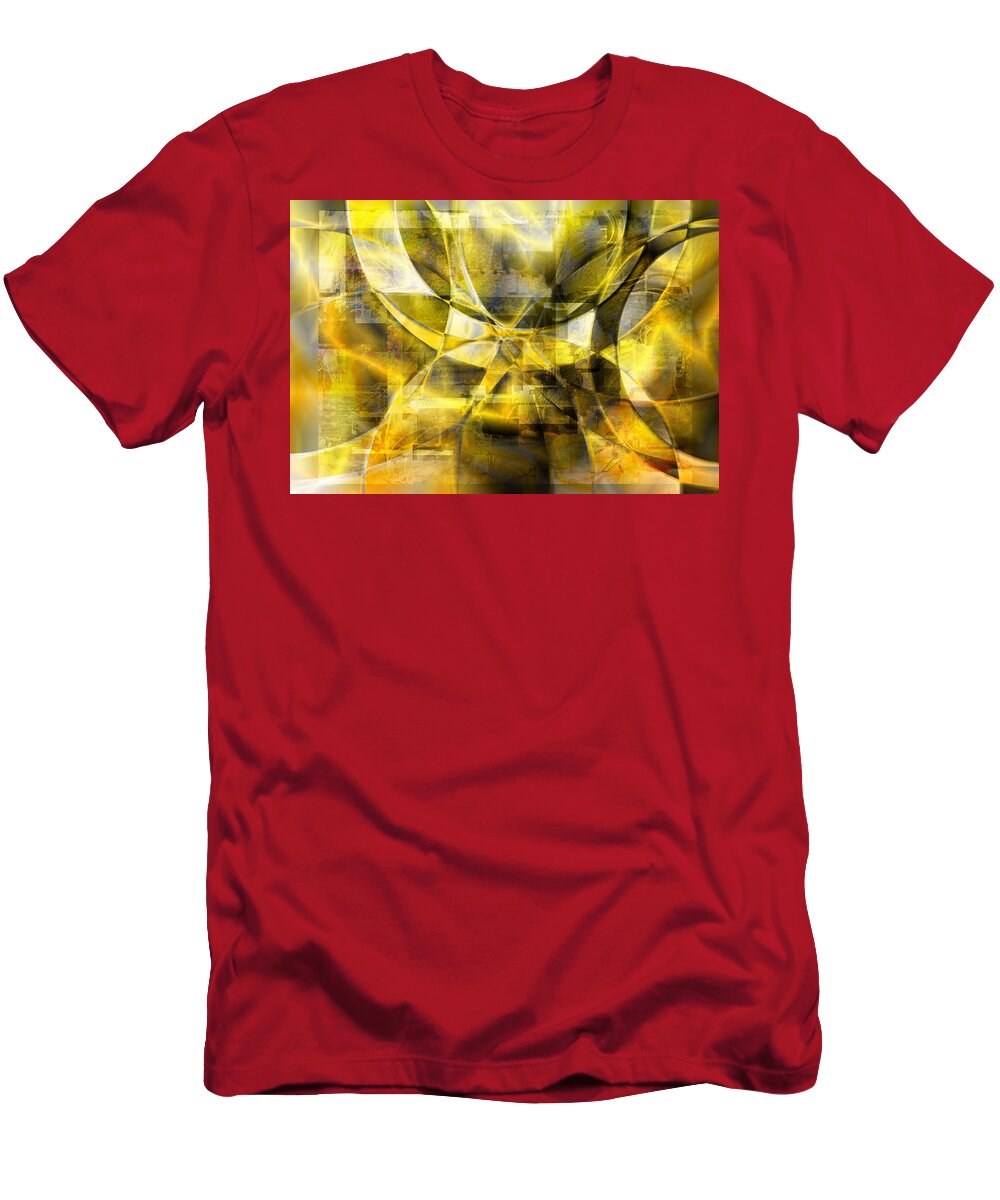Abstract T-Shirt featuring the digital art Primary energy by Art Di