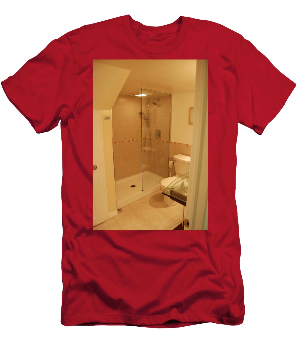 Washroom T-Shirt featuring the photograph Pristine Washroom by Ee Photography