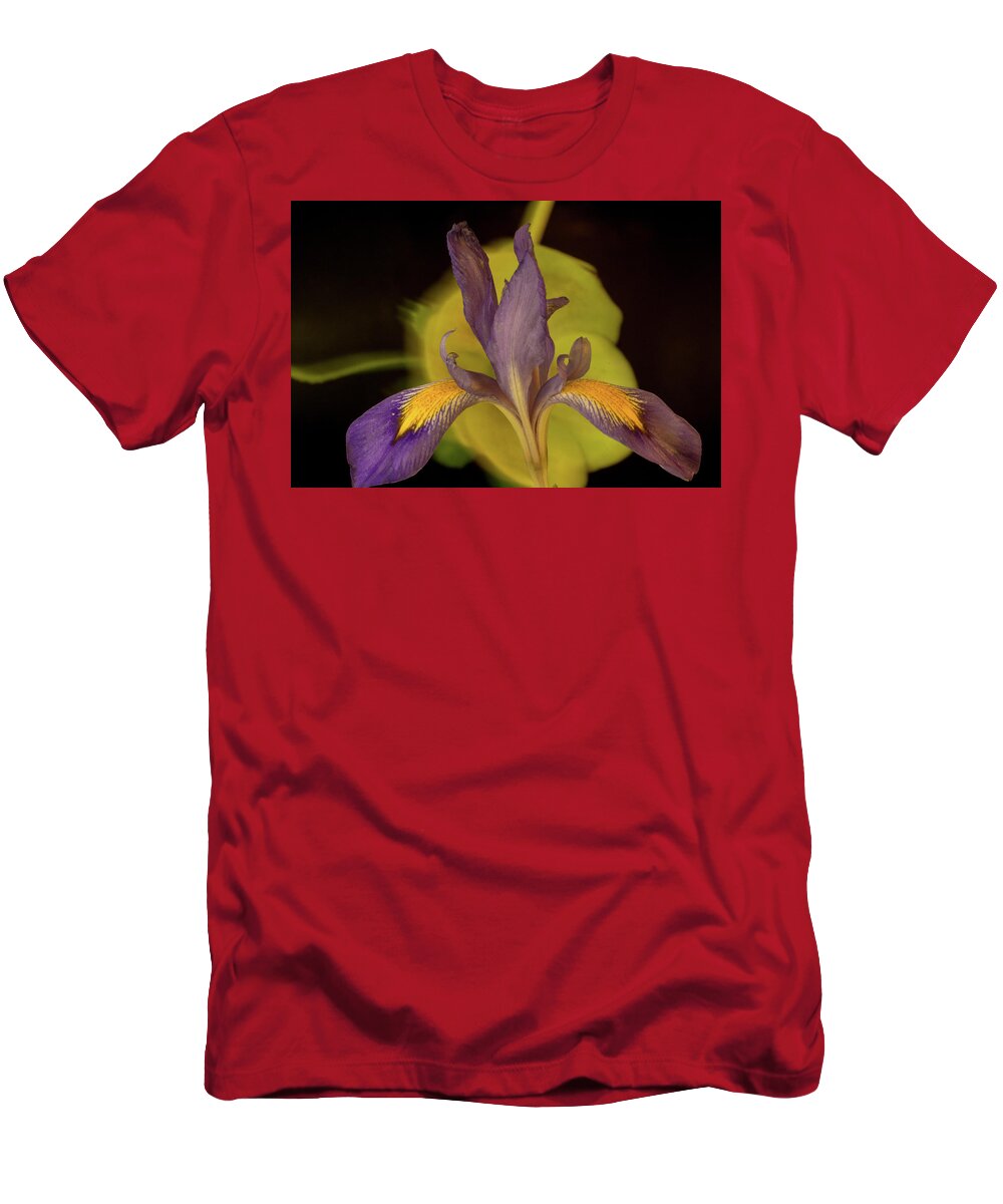 Iris T-Shirt featuring the photograph Purple Iris 2 by Douglas Barnett