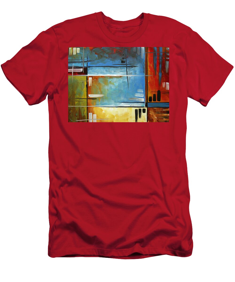 Abstract T-Shirt featuring the painting Quiet Whispers by MADART by Megan Aroon