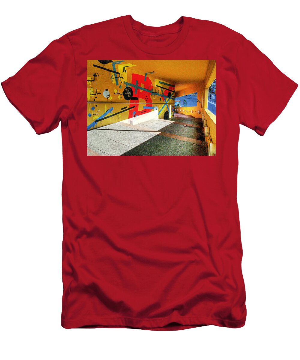 Tunnel T-Shirt featuring the photograph Recoleta Tunnel by Francisco Colon