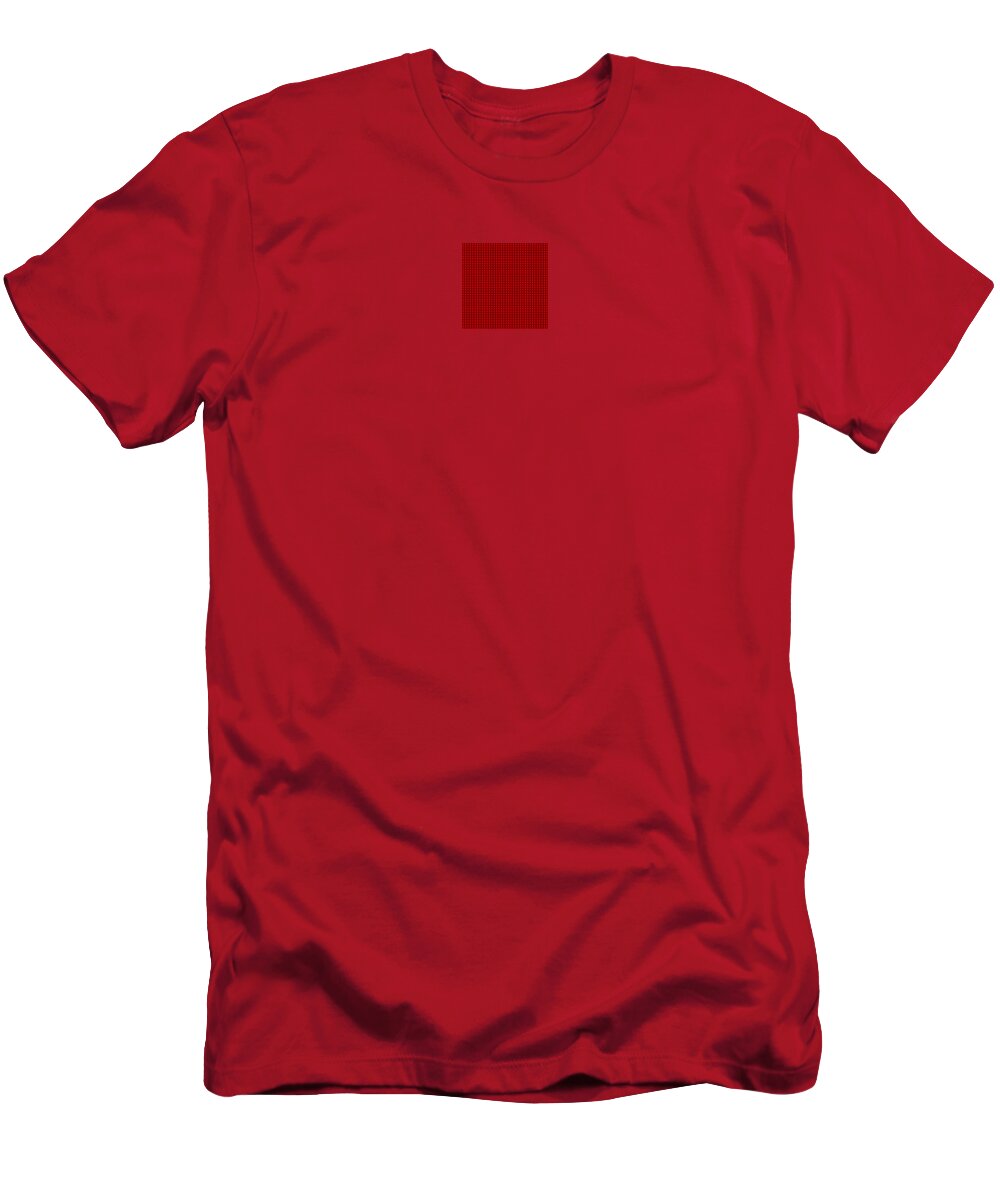  T-Shirt featuring the painting Red Heart 1296 by Steve Fields