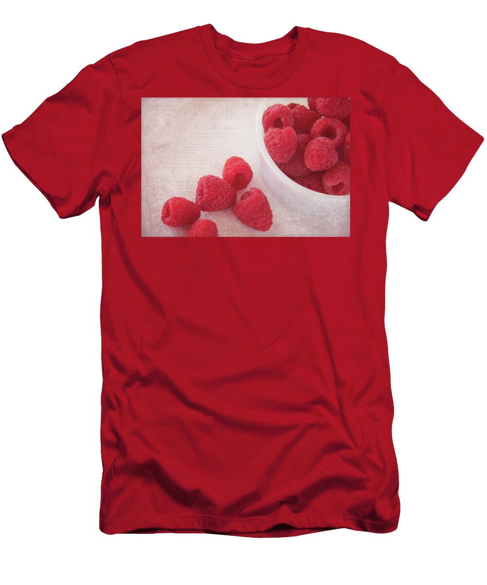 Cindi Ressler T-Shirt featuring the photograph Red Raspberries by Cindi Ressler